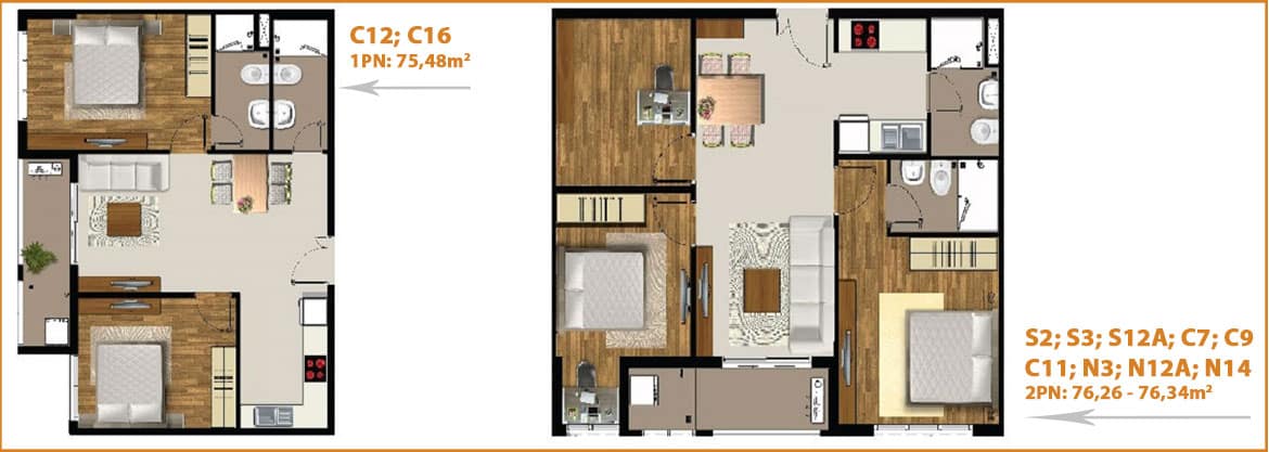 Thiết kế dự án căn hộ chung cư Saigon Mia khu dân cư Trung Sơn