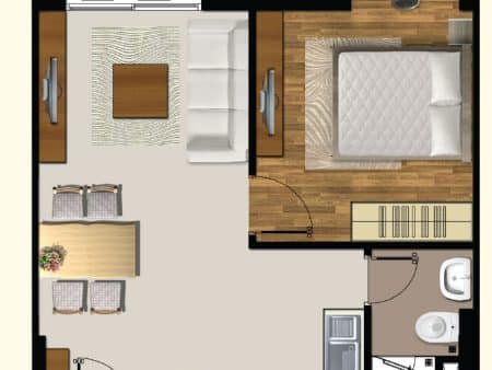 Căn 1PN Saigon Mia Nhà Trống Cho Thuê – 50m² – Giá 11–12 Triệu/Tháng - Ảnh 7