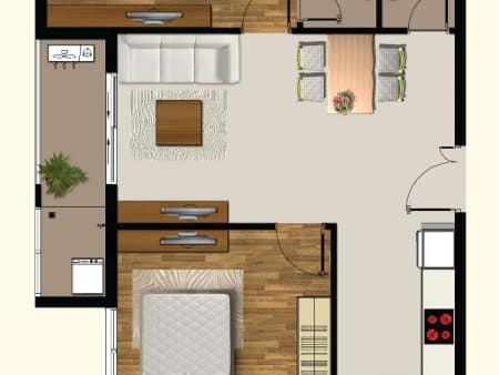 CentralMia Cho Thuê Căn 2PN 75,48m² – C2, C16 – Không Gian Rộng - Ảnh 10