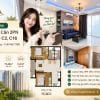 CentralMia Cho Thuê Căn 2PN 75,48m² – C2, C16 – Không Gian Rộng