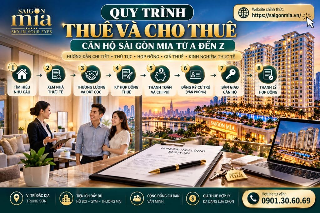 Quy Trình Thuê Và Cho Thuê Căn Hộ Sài Gòn Mia Từ A Đến Z